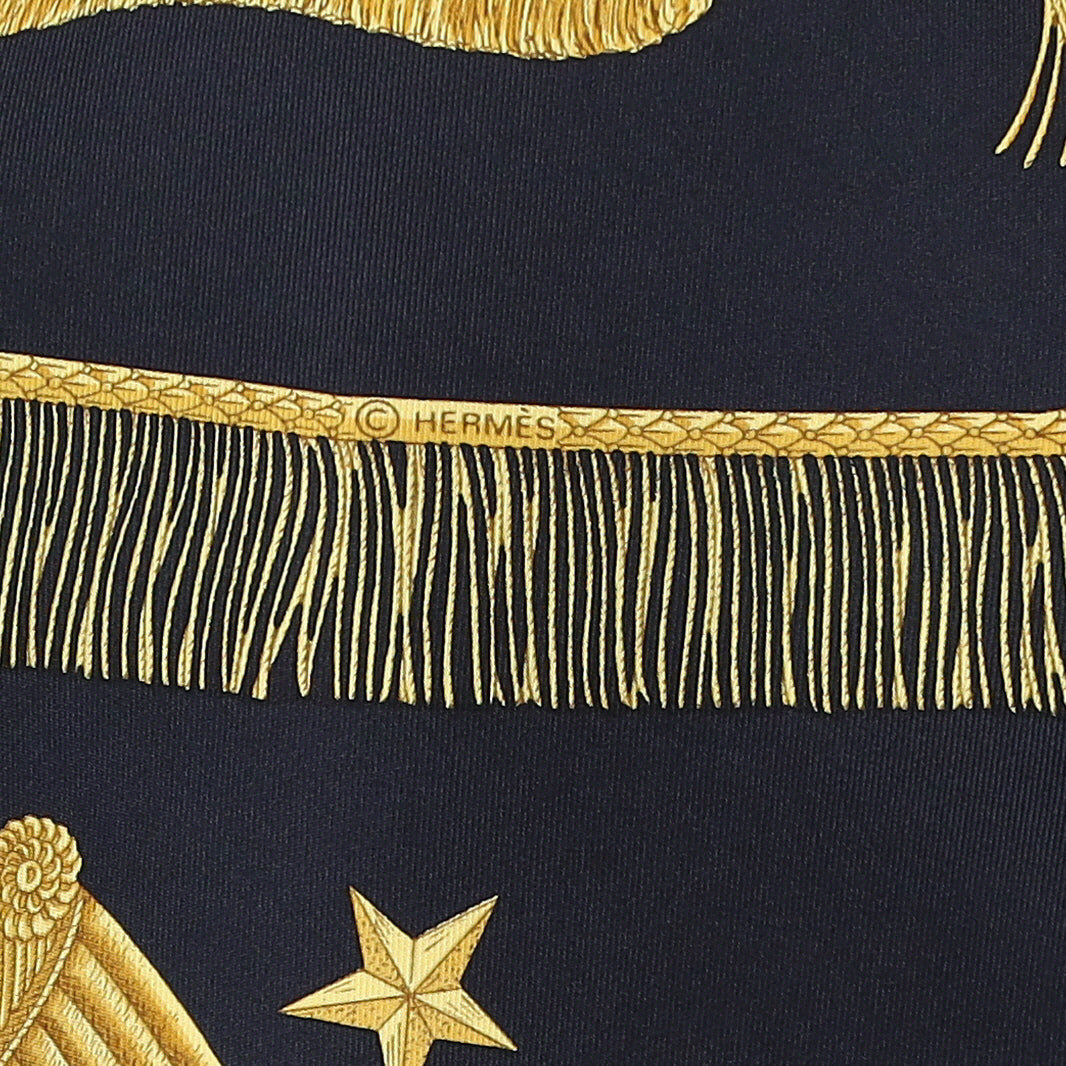 Hermès Poste Et Cavalerie Silk Scarf