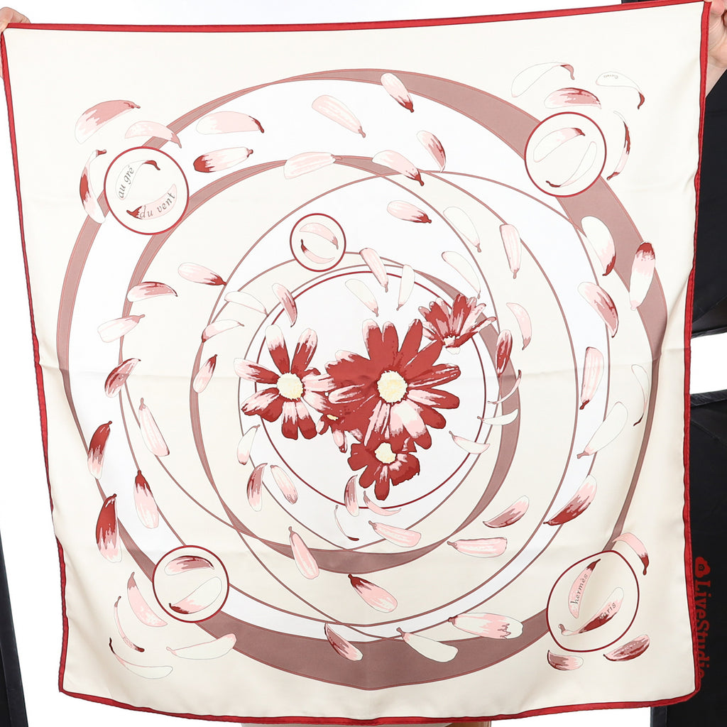 Hermès Au Gré du Vent Silk Scarf