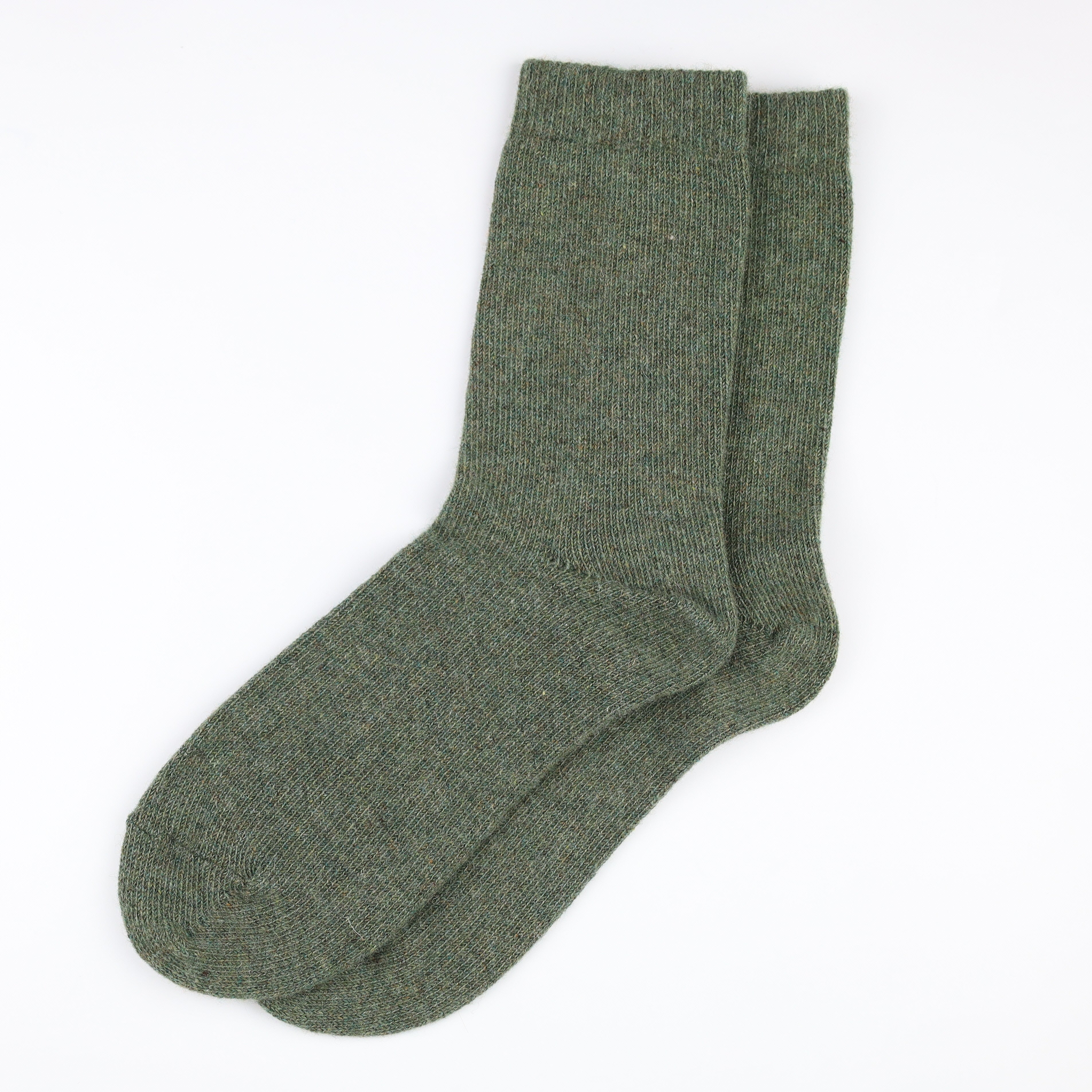 Brand New Scottish Country Green Ladies Cashmere Every Day Socks