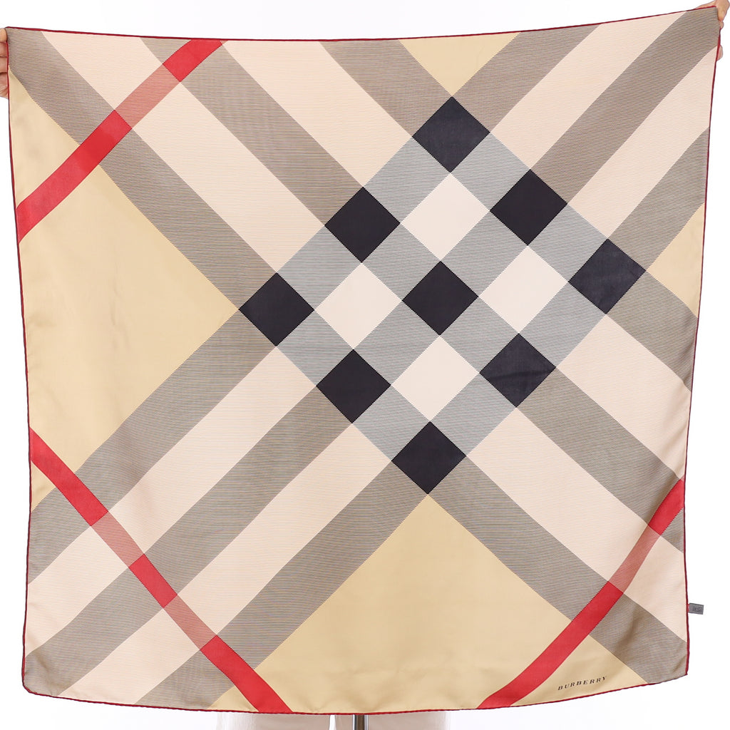 Burberry Tartan Silk Scarf