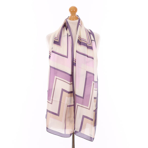 Brand New Nina Ricci Purple Geometric Scarf