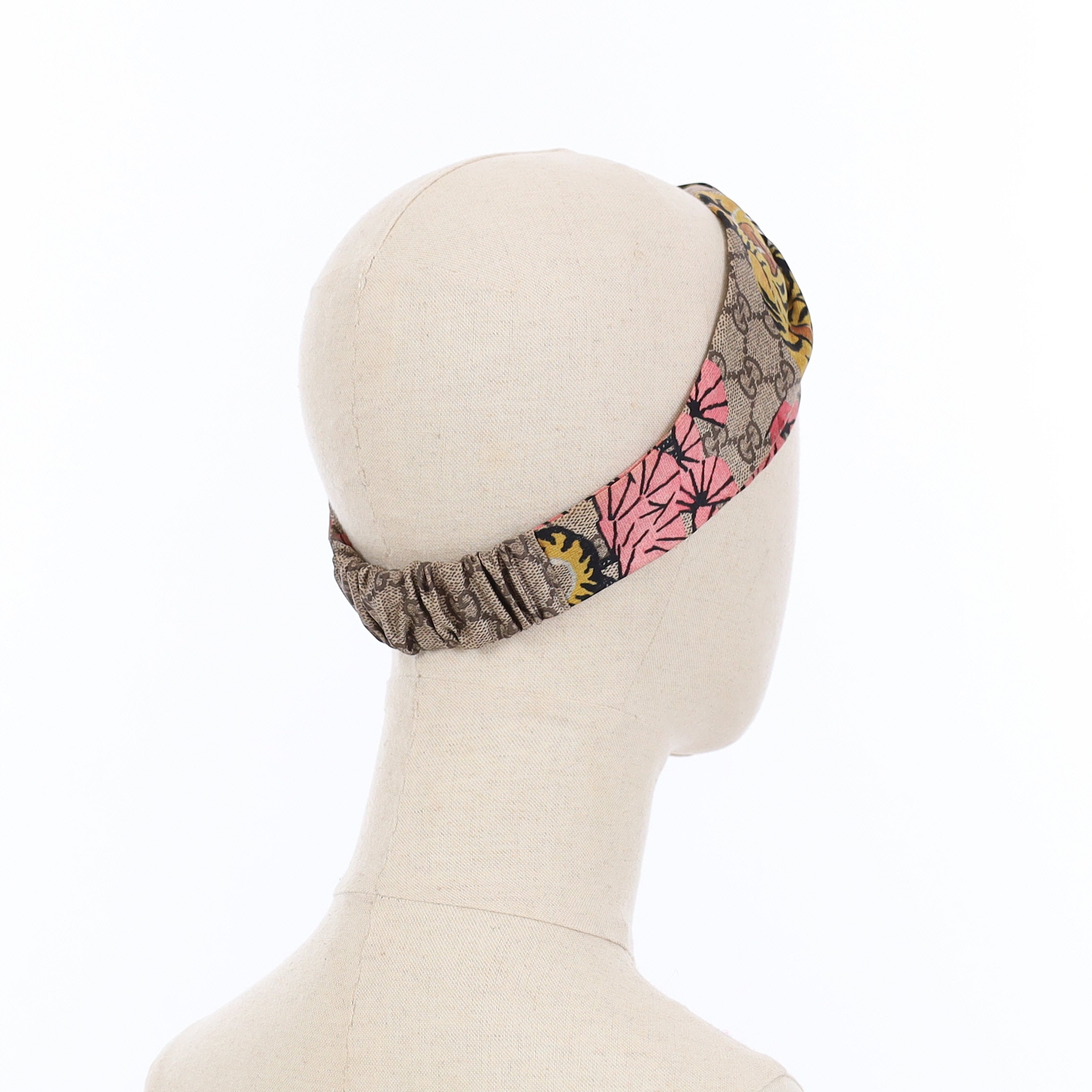 Pristine Gucci Bengal Patterned Silk Headband