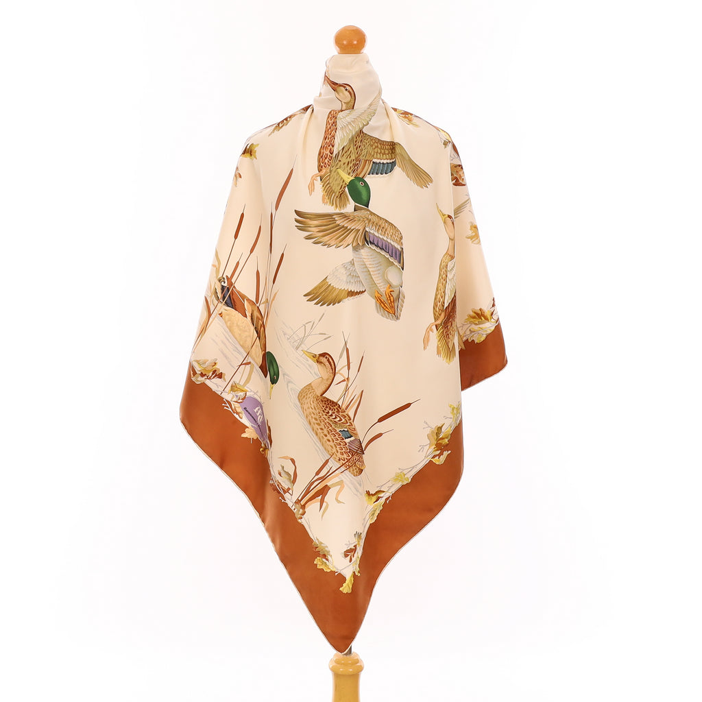Abercrombie & Fitch Amber Bird Vintage Silk Scarf