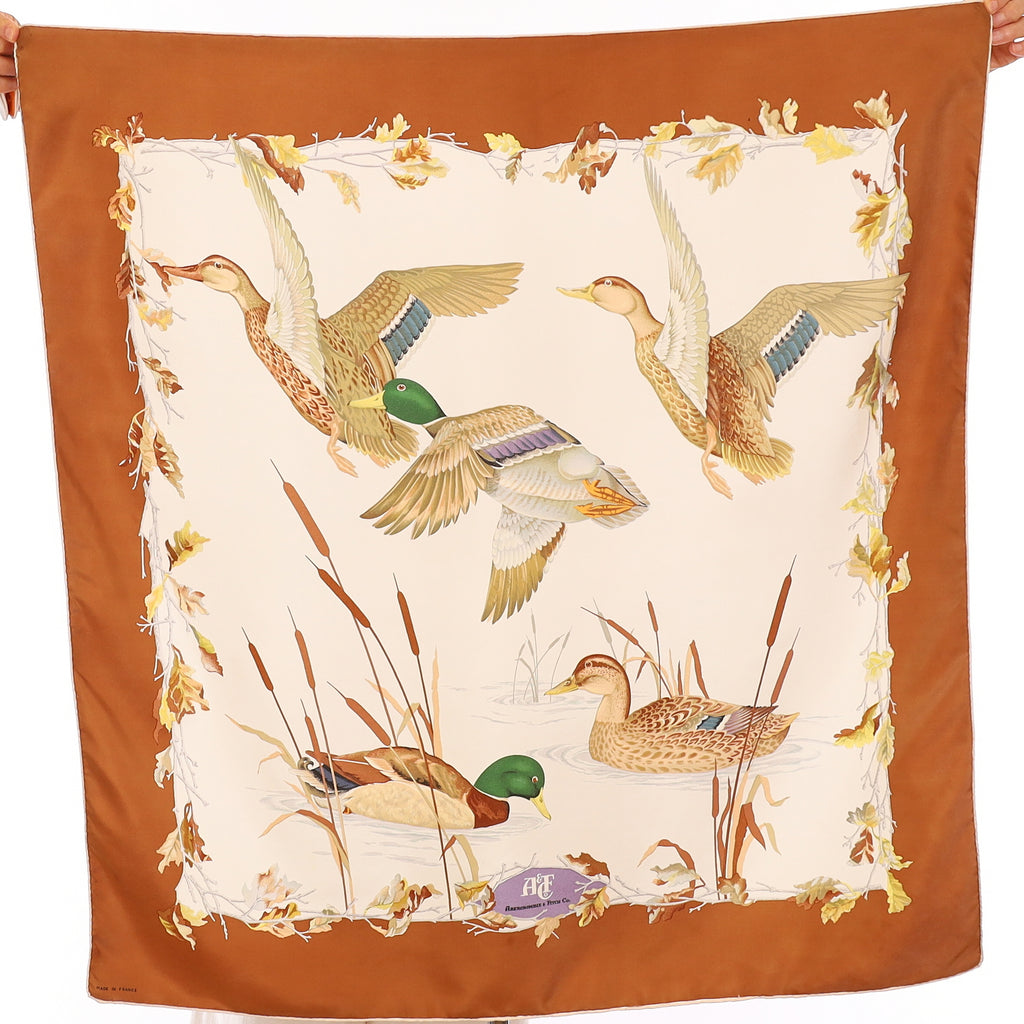 Abercrombie & Fitch Amber Bird Vintage Silk Scarf