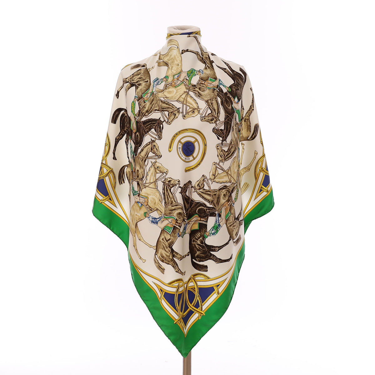 Hermès Ascot 1831 Silk Scarf Rare