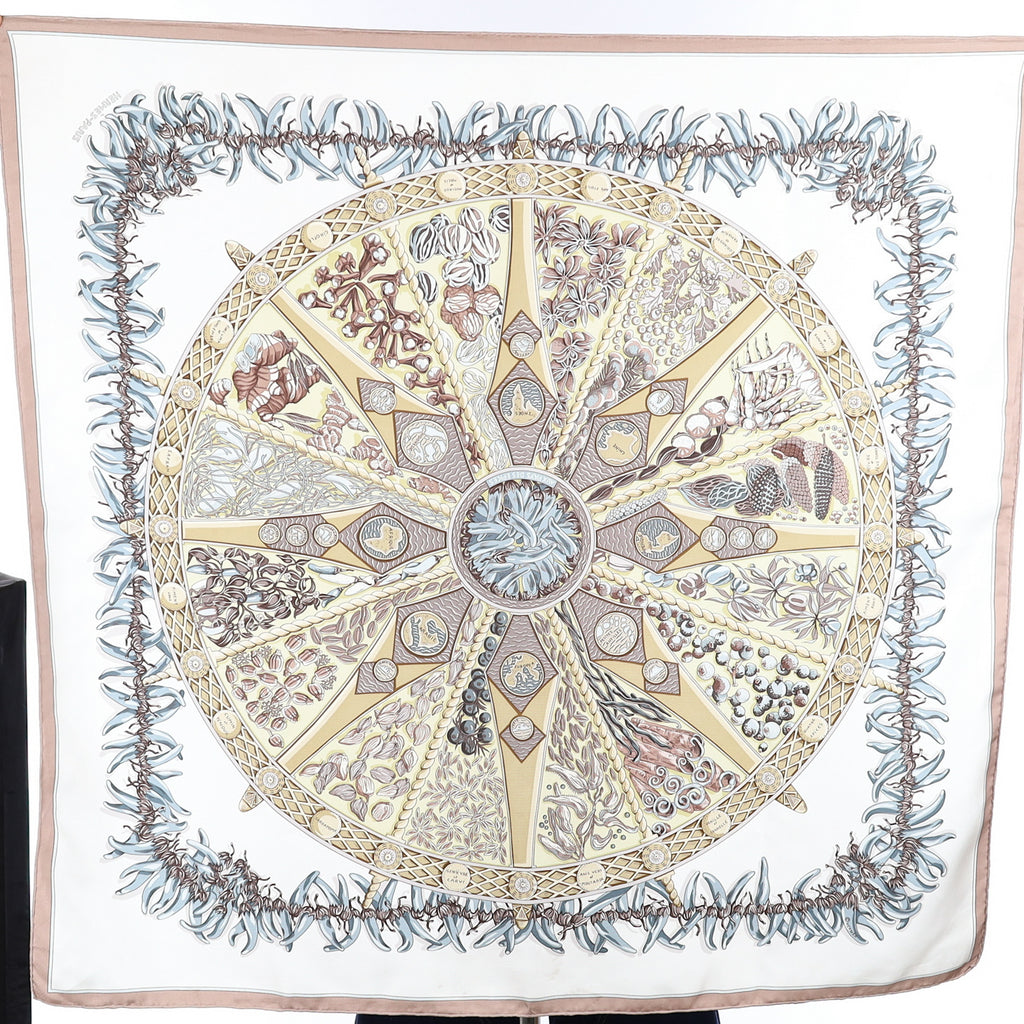 Hermès Aux Pays des Epices Silk Scarf