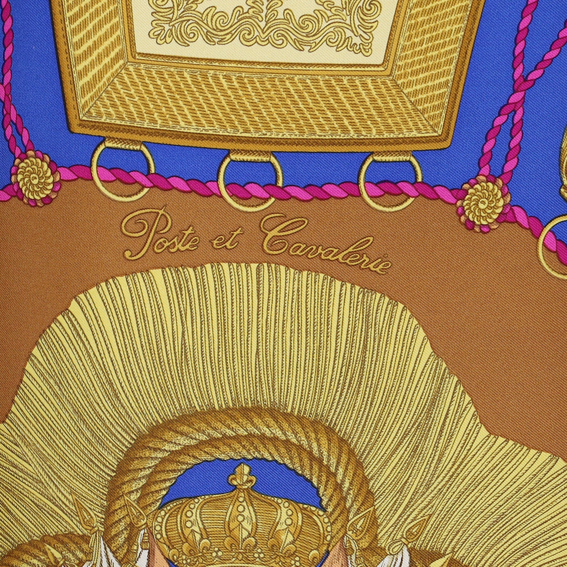 Hermès Poste et Cavalerie Silk Scarf