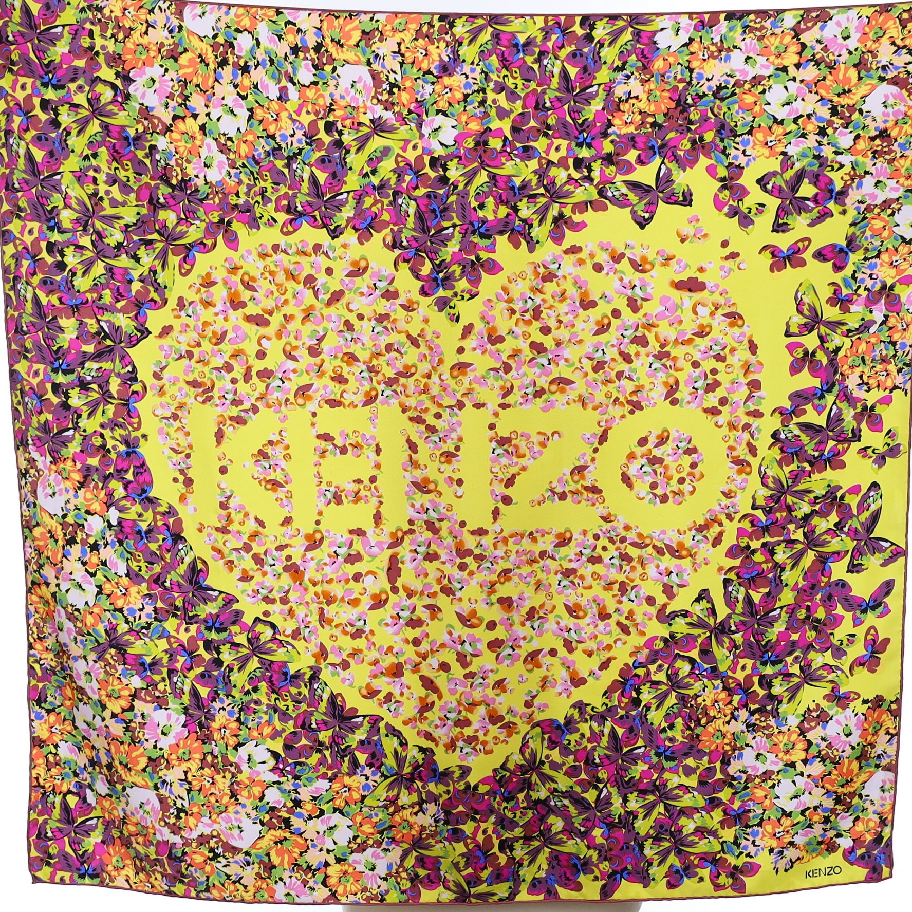 Stunning Kenzo Floral Silk Scarf