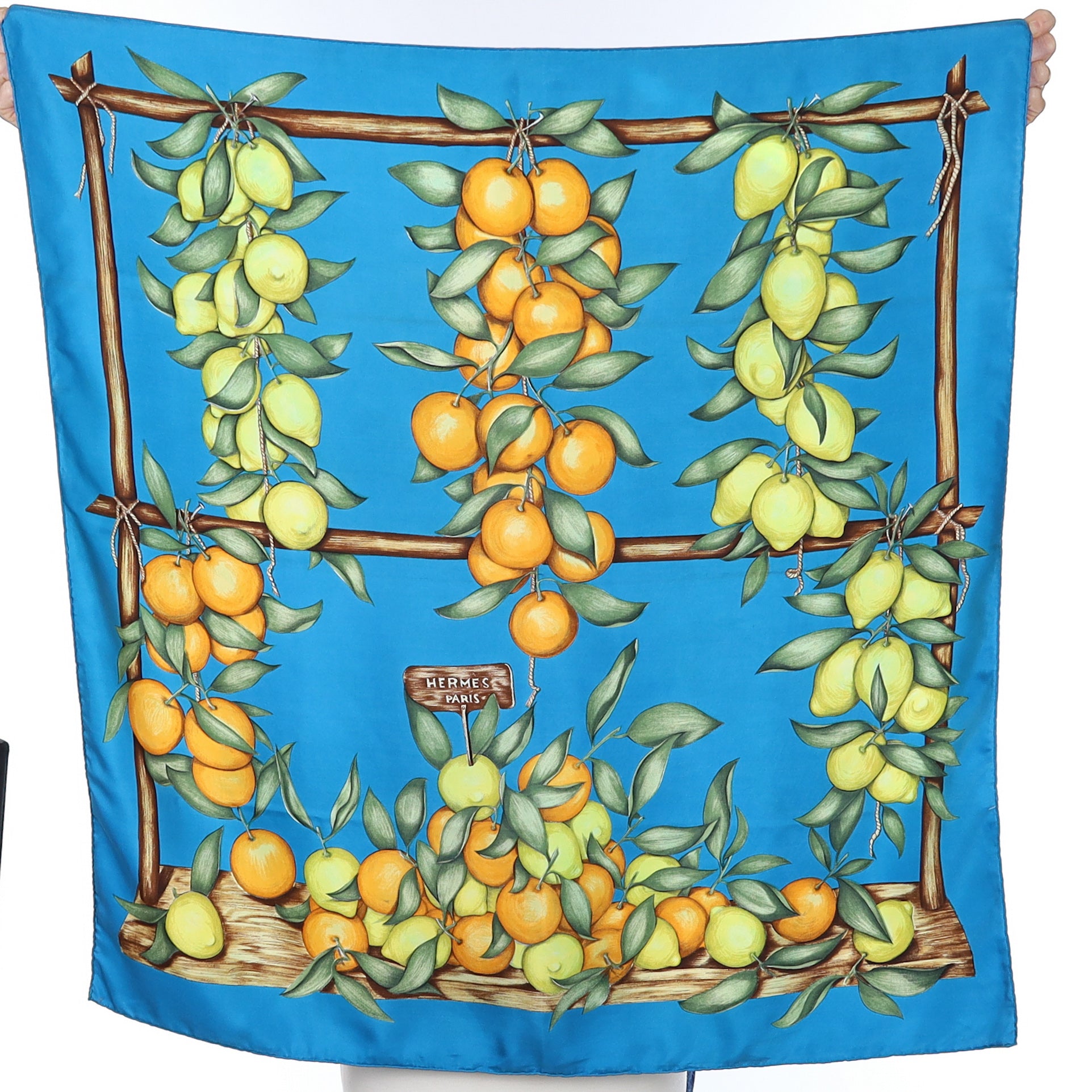 Hermès Oranges et Citrons Silk Scarf Quite Rare