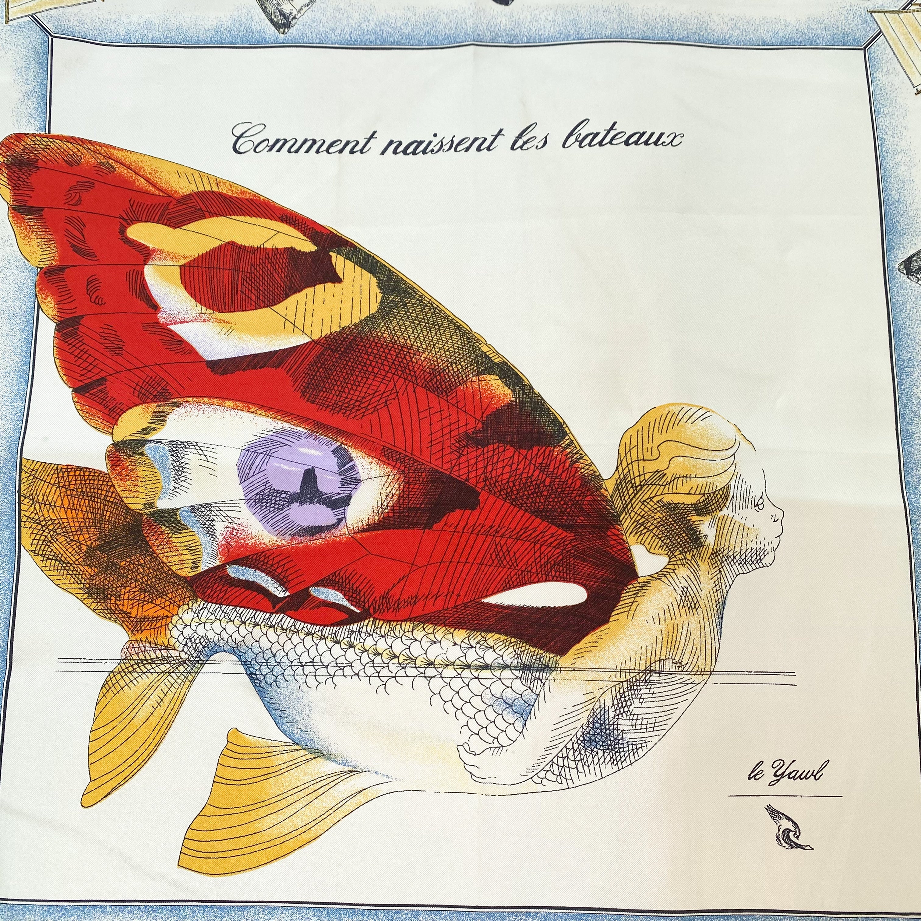 Jean Oliver Heron Silk Scarf