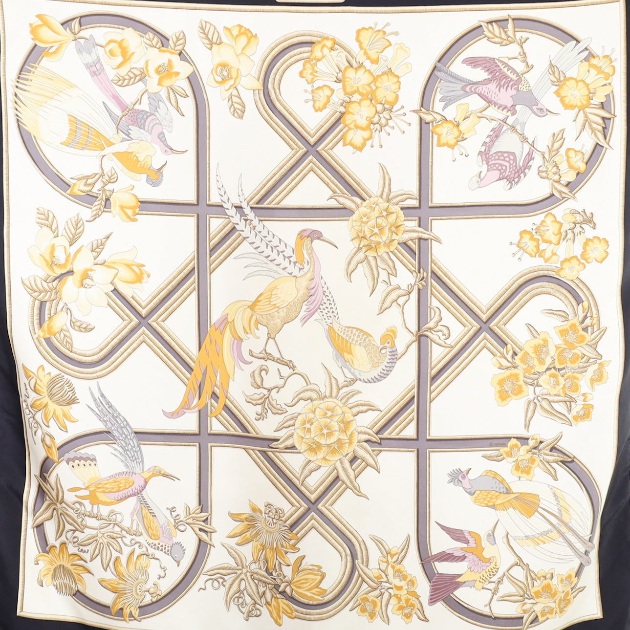 Hermès Caraïbes Silk Scarf