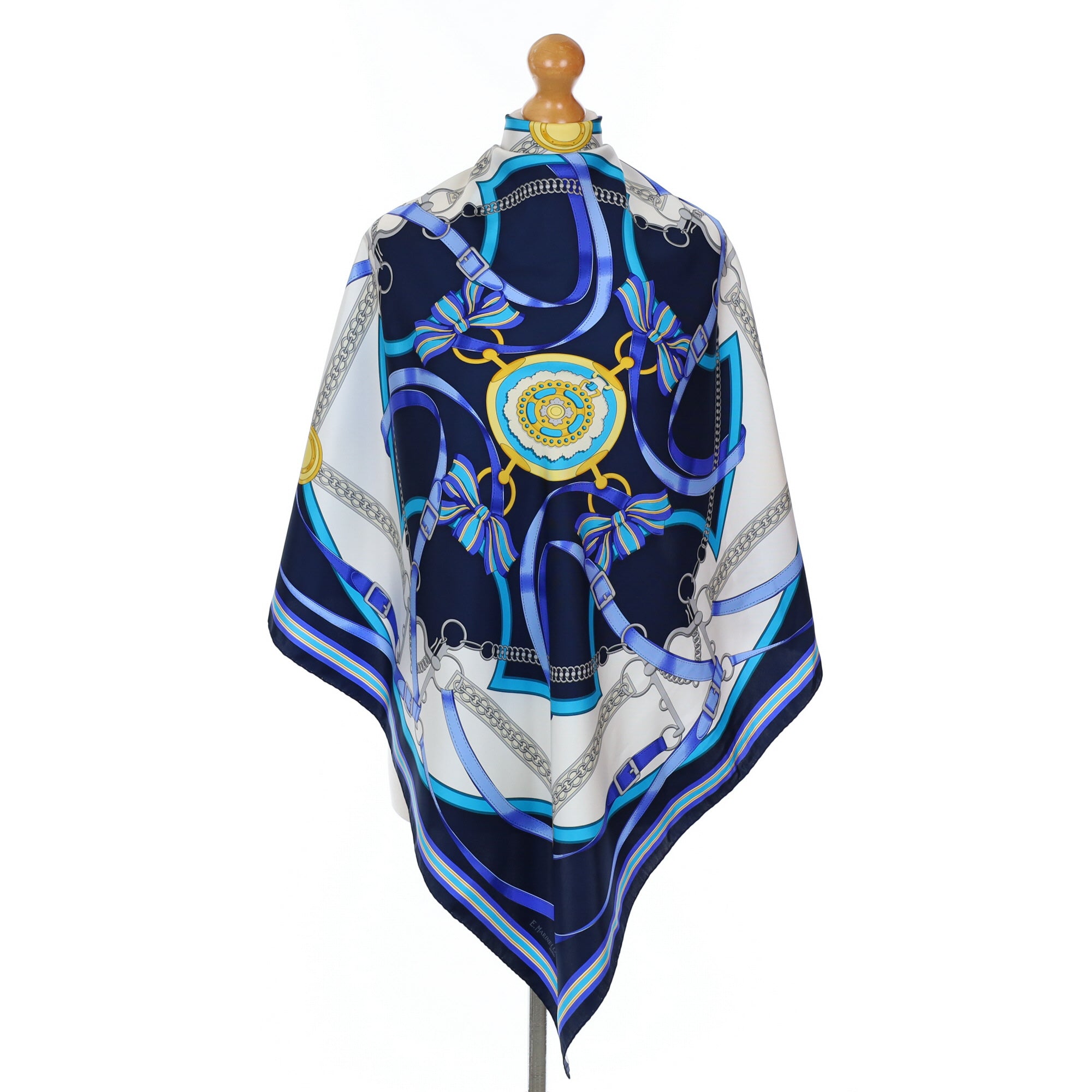 Brand New E.Marinella Designer Silk Scarf