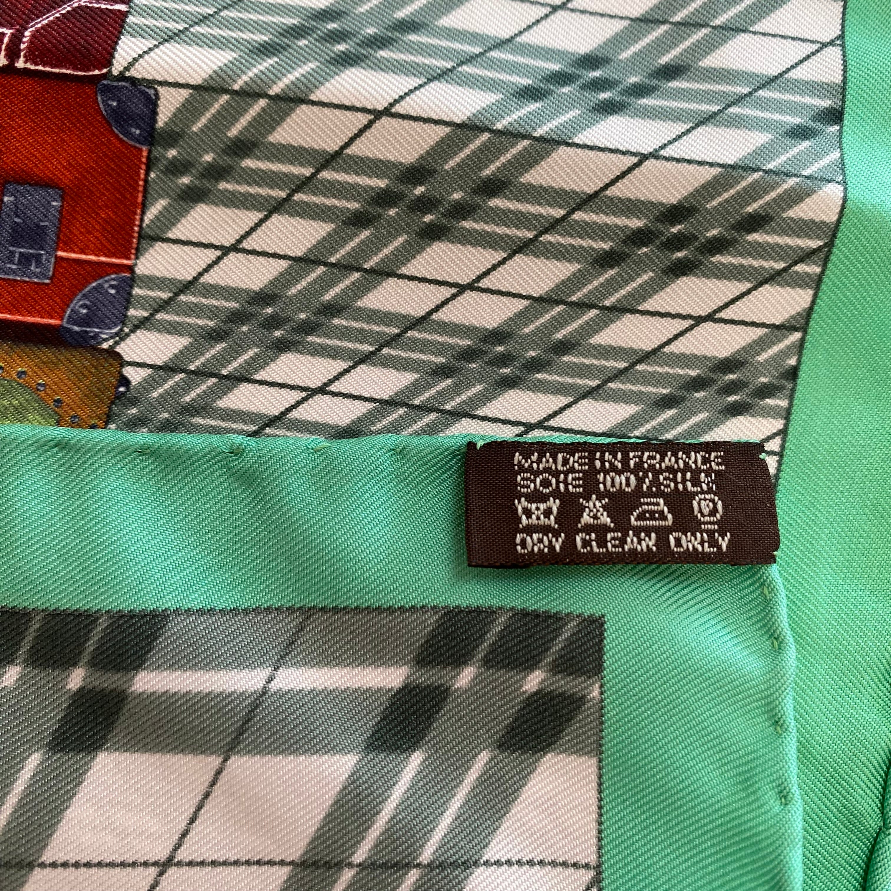 Hermès H en Voyage Nano Silk Scarf Quite Rare