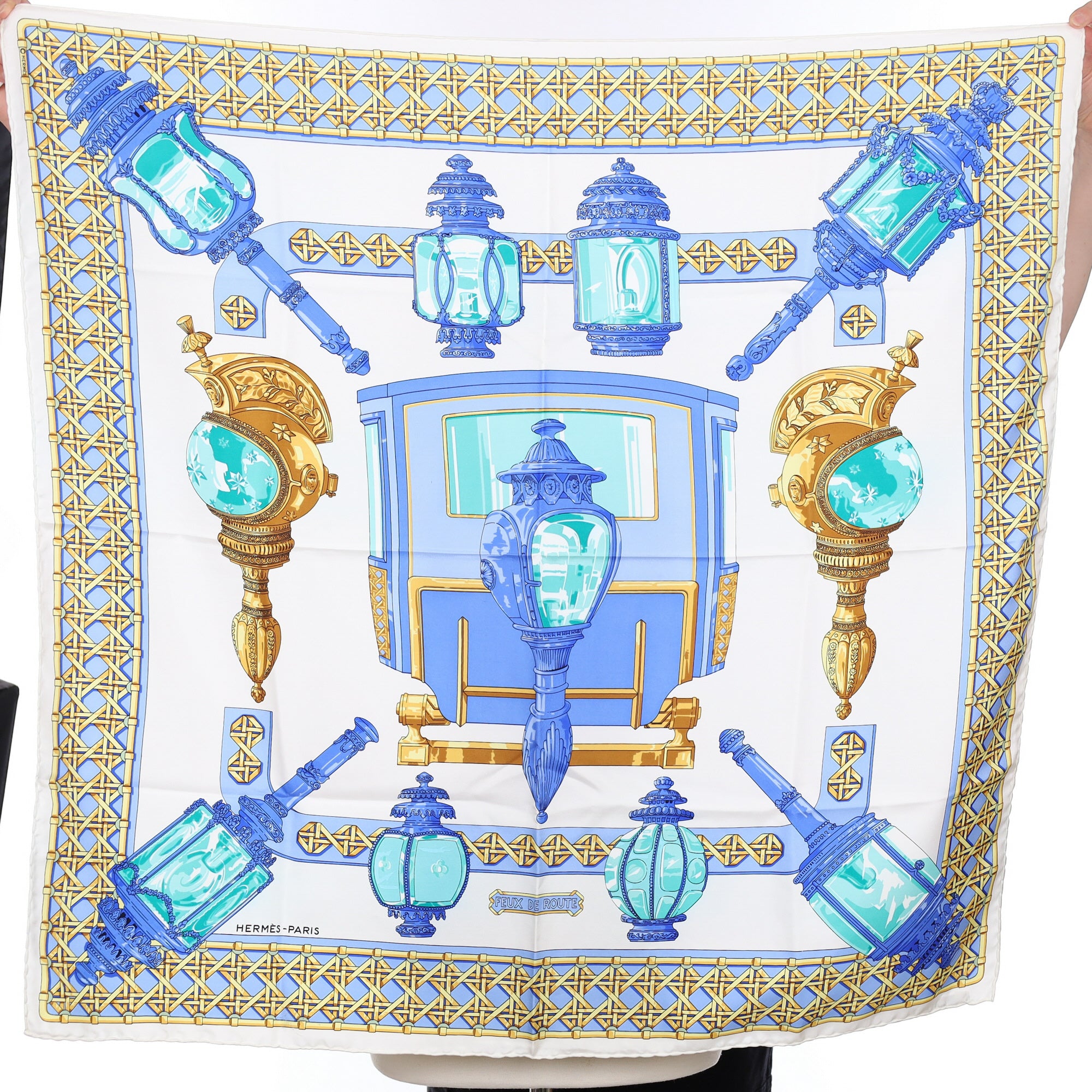 Hermès Feux de Route Silk Scarf