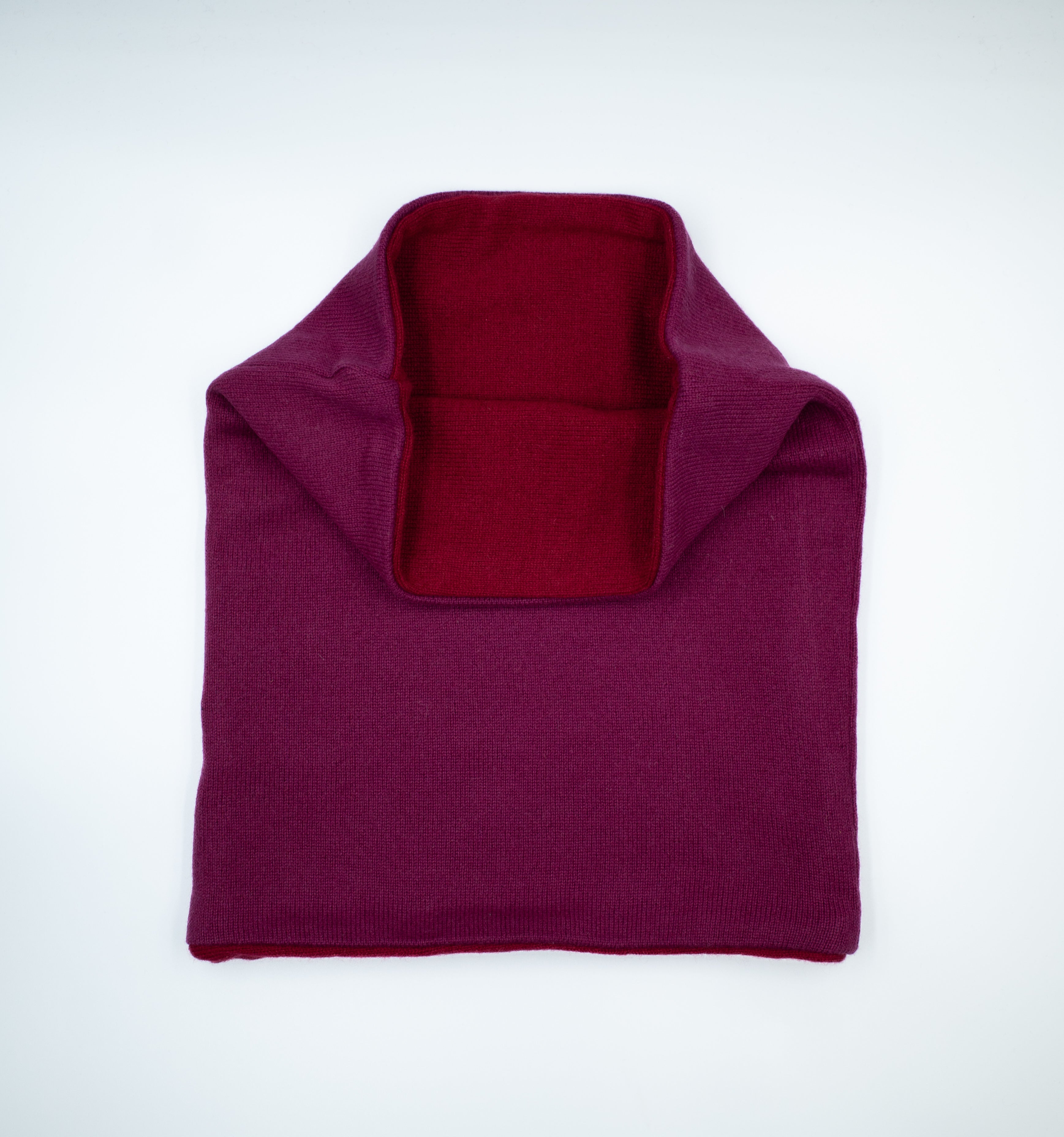 Magenta Purple and Red Luxury Double Layered Snoodby