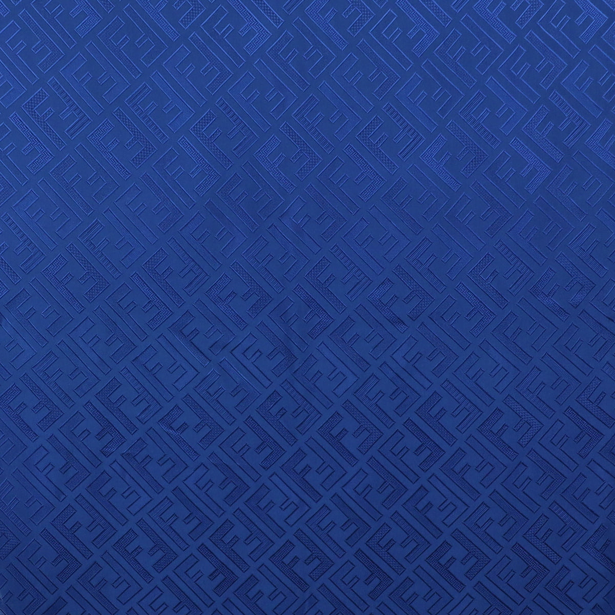Boxed Fendi Blue Logo Silk Scarf