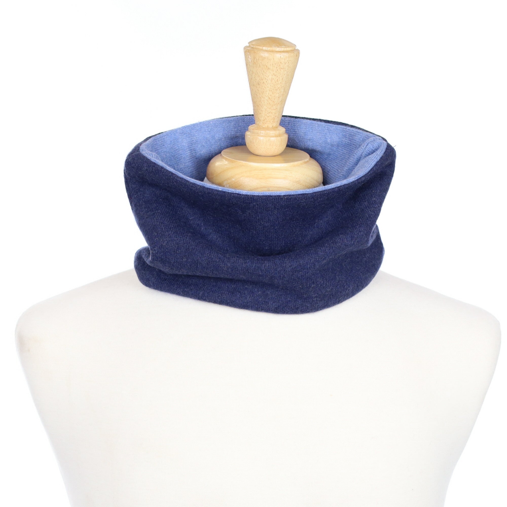 Navy and Sky Blue Neck Warmer