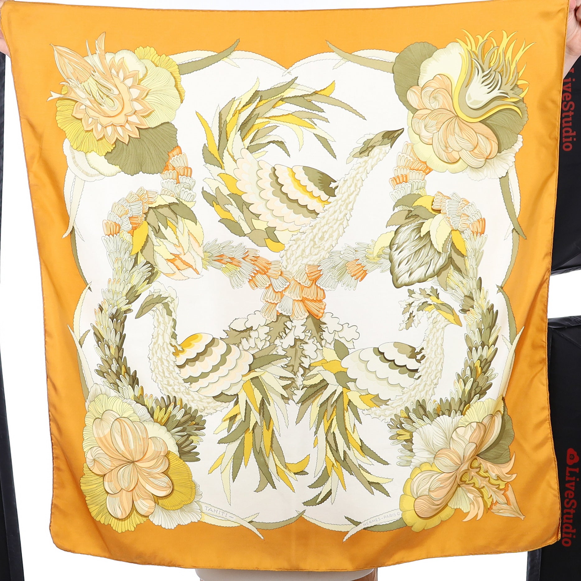 Hermès Tahiti Silk Scarf