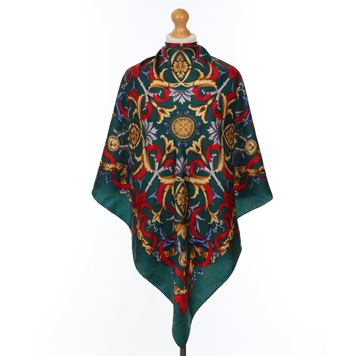 Richard Allan Green Baroque Style Silk Scarf