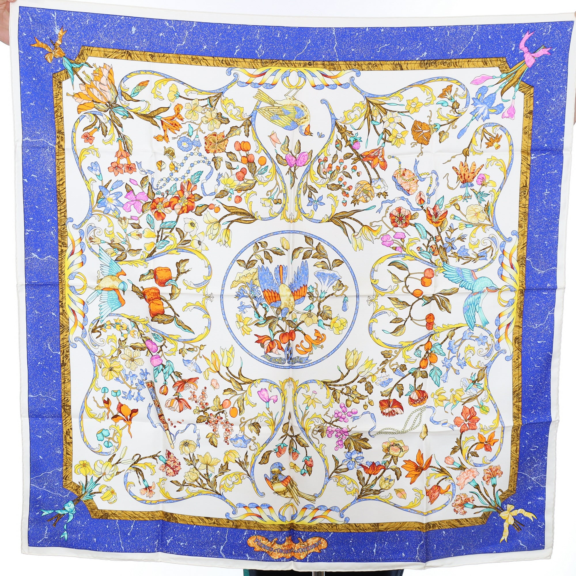 Brand New Boxed Hermès Pierres d’Orient er d’Occident Silk Scarf