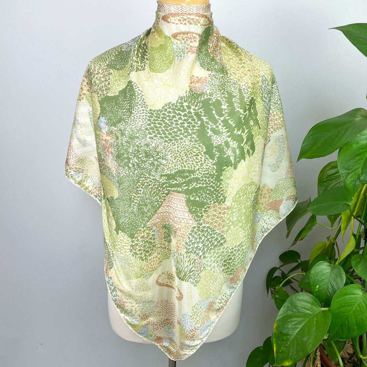National Trust Floral Vintage Silk Scarf