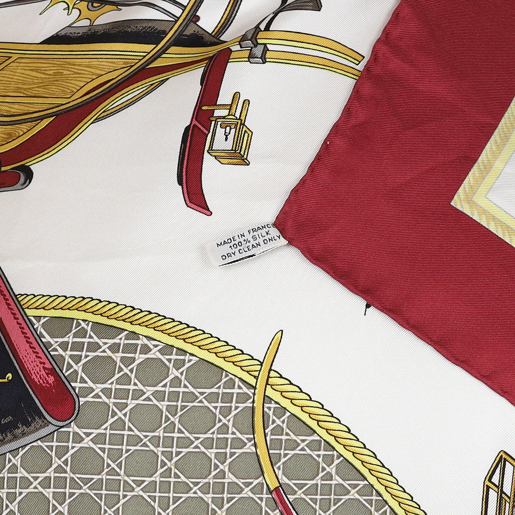 Hermès Les Voitures a Transformation Silk Scarf