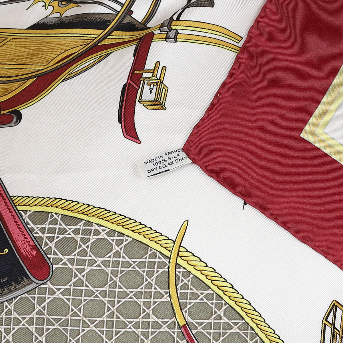 Hermès Les Voitures a Transformation Silk Scarf