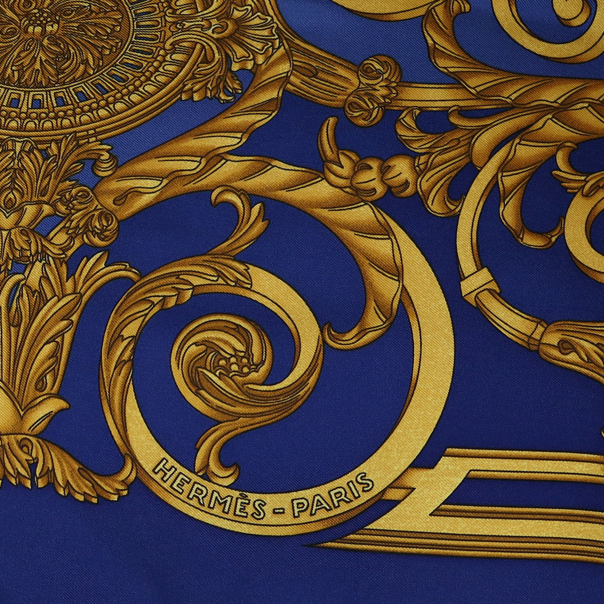Hermès Les Tuileries Vintage Silk Scarf
