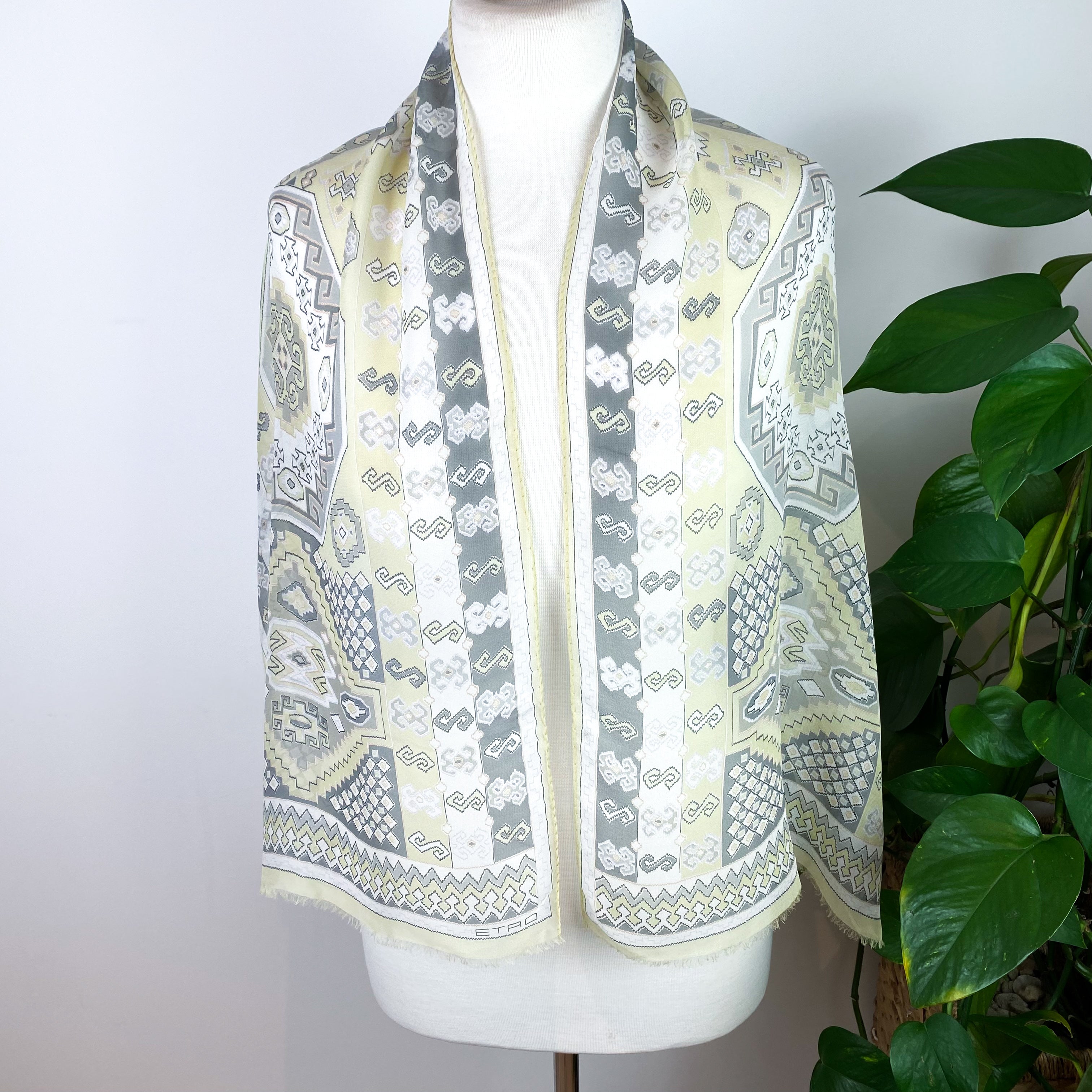 Etro Chiffon Designer Silk Scarf