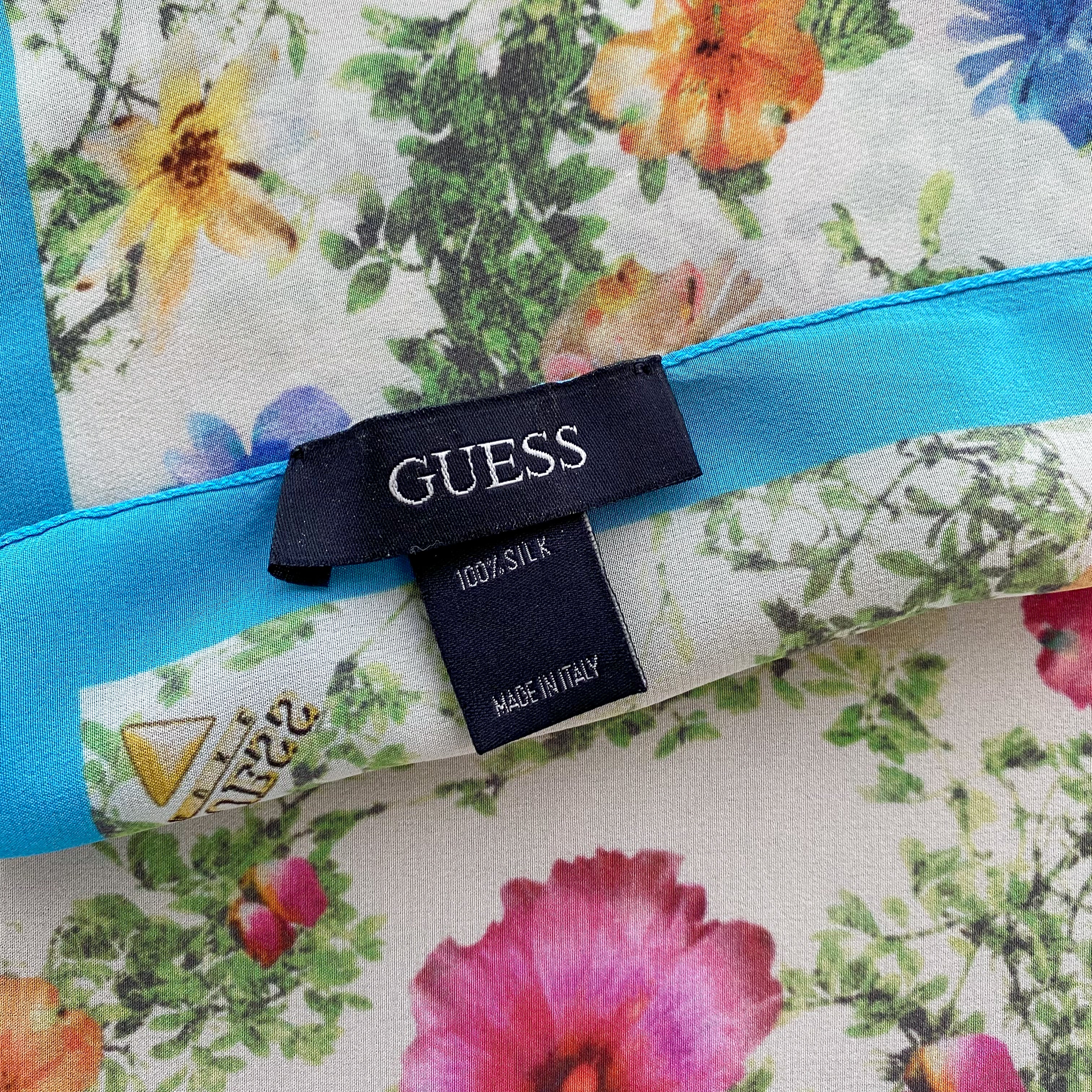 Guess Floral Silk Scarf