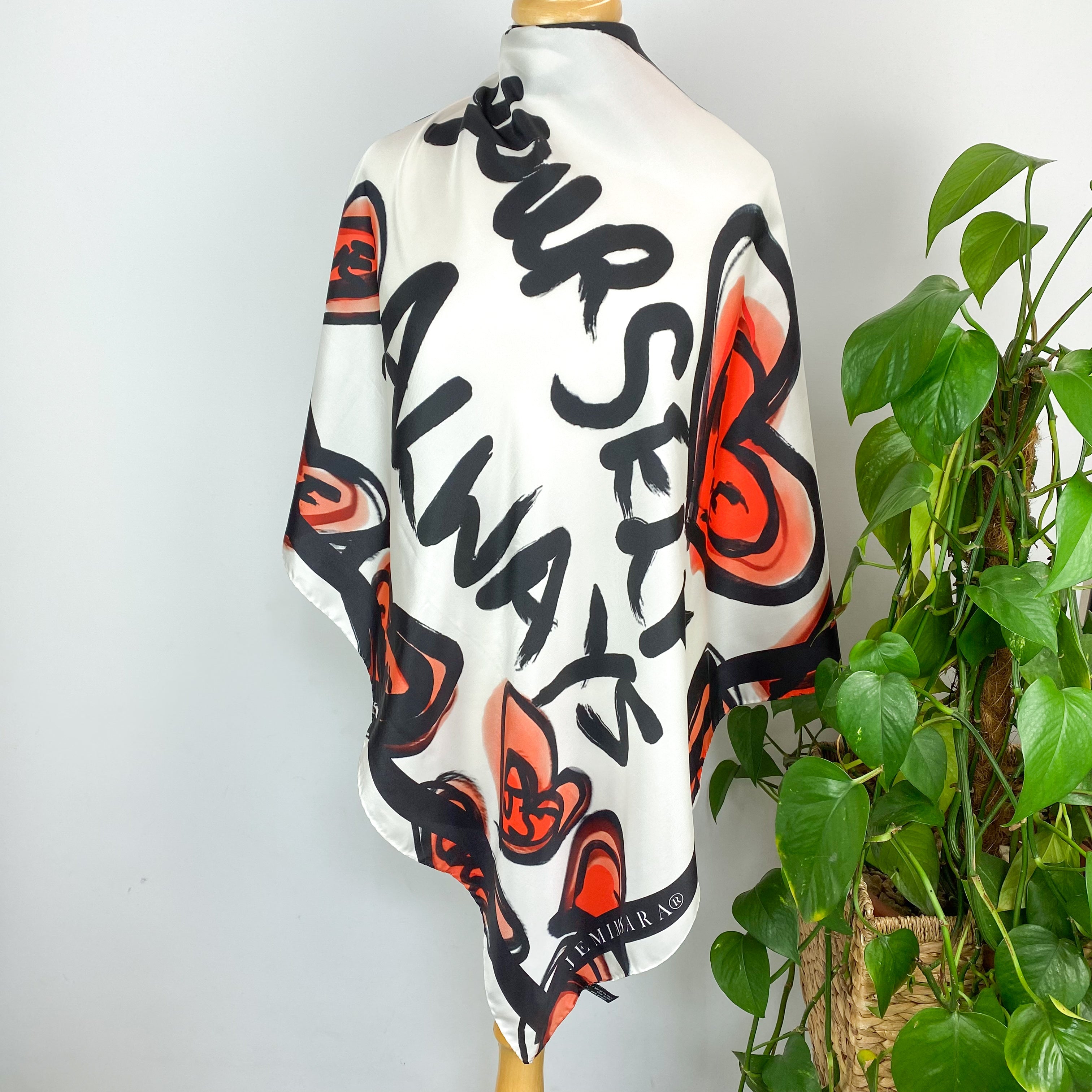 Jemimasara ‘Love Yourself Always’ Silk Scarf