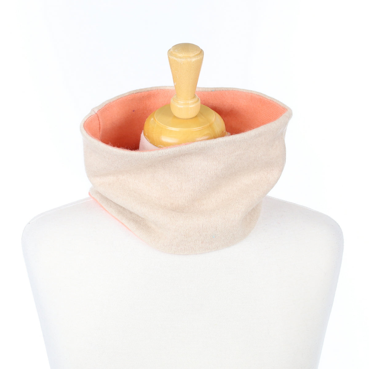 Oatmeal and Peach Neck Warmer