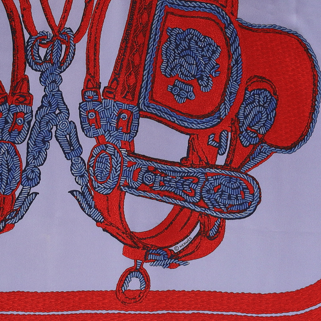 Hermès Brides De Gala Brodé Main Silk Scarf Rare