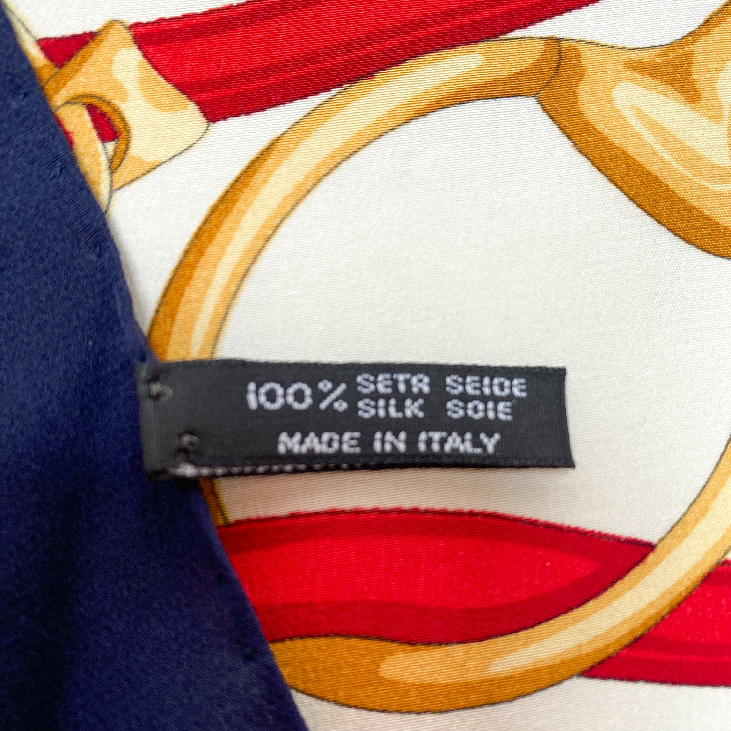 Classic Equestrian Modern Silk Scarf