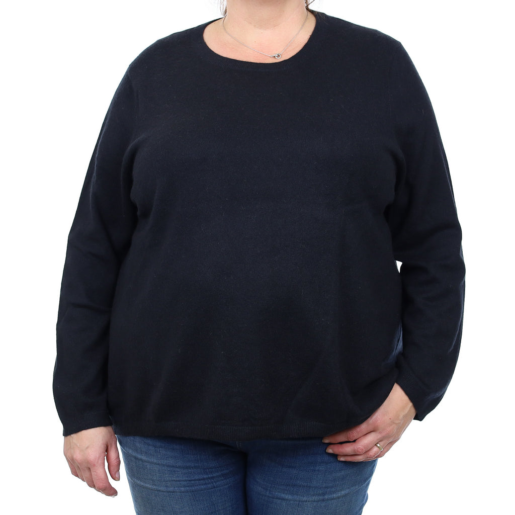 Darkest Navy Cashmere Crew Neck Jumper XXXL