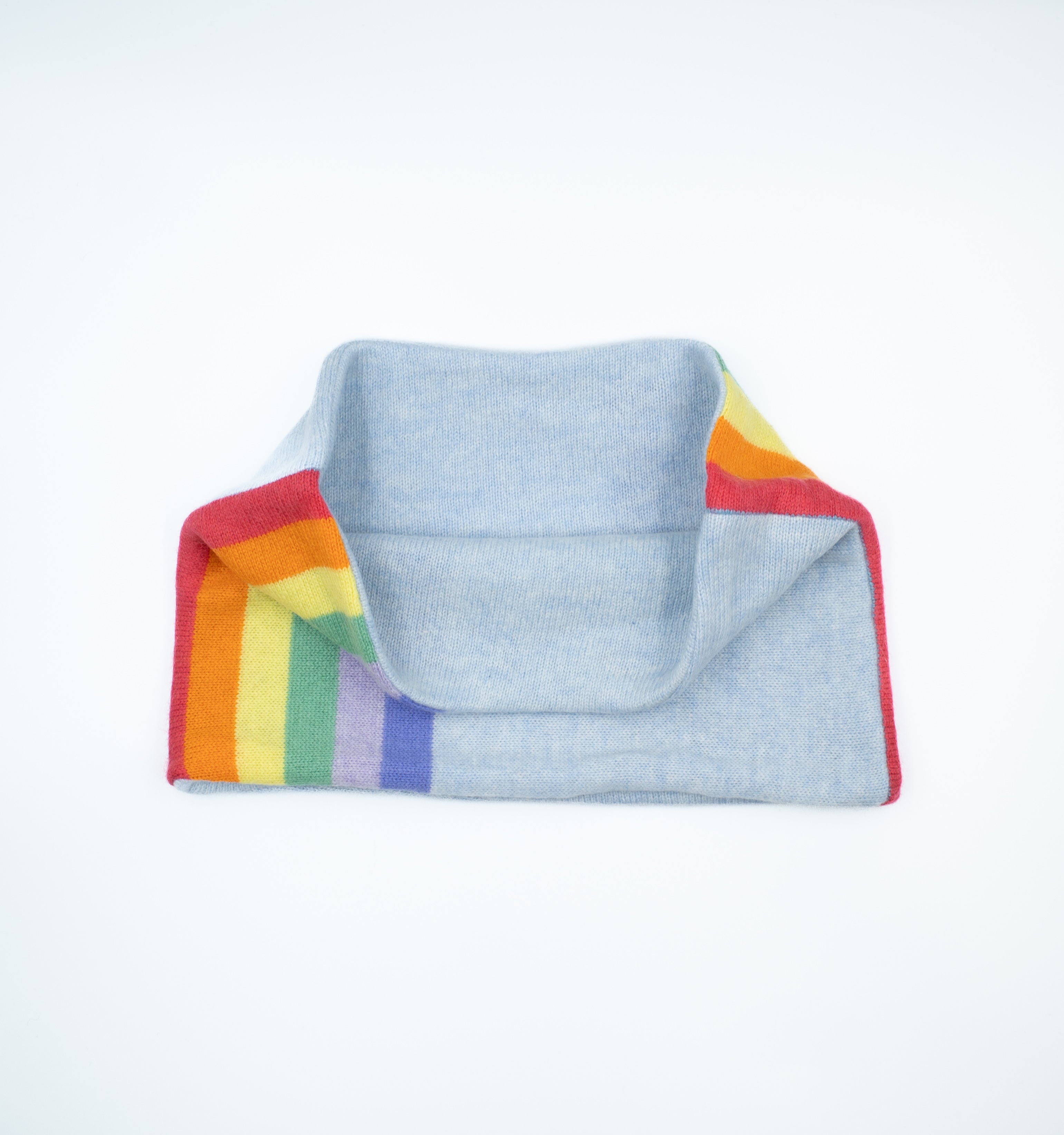 Sky Blue Multi Stripe Neck Warmer
