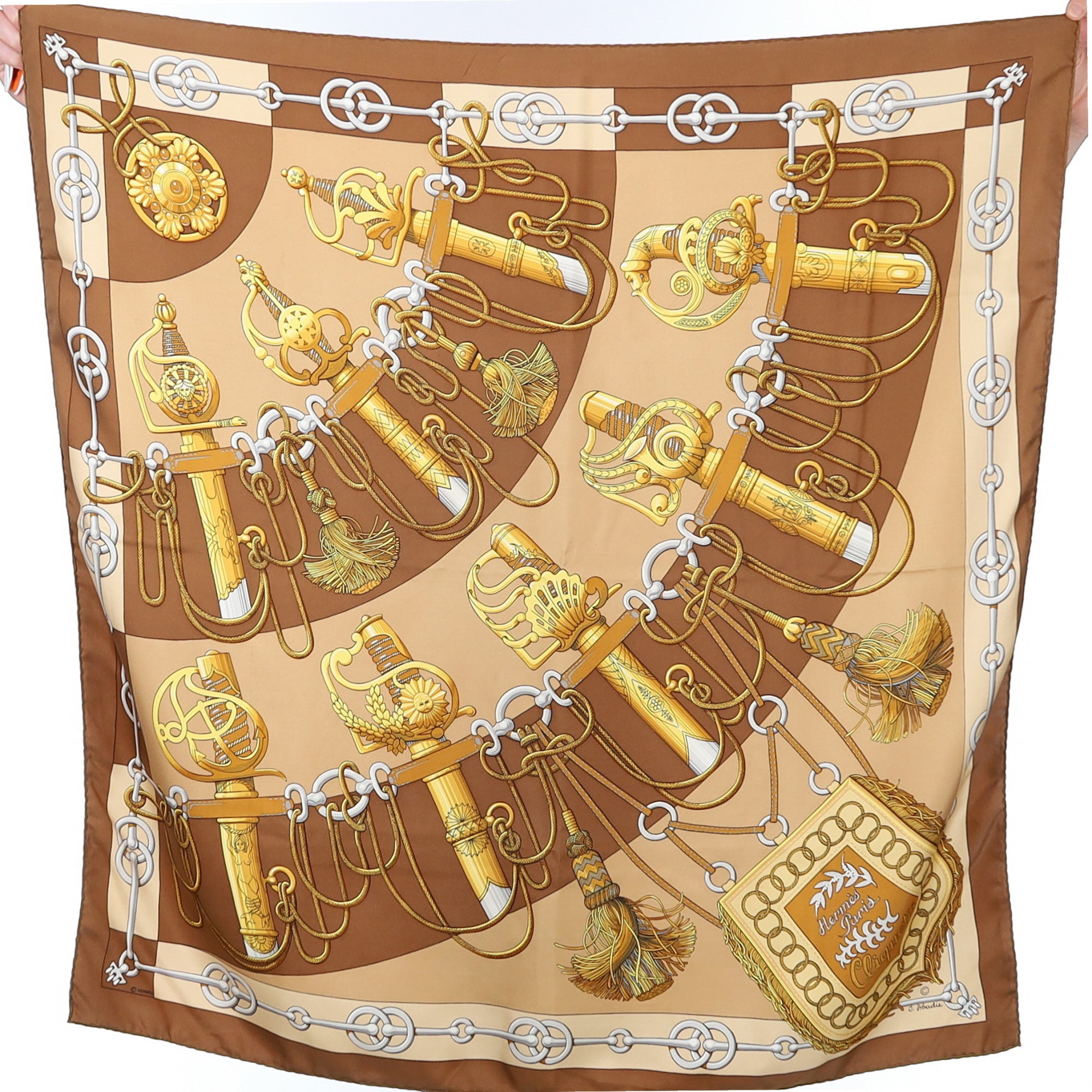Hermès Cliquetis Silk Scarf