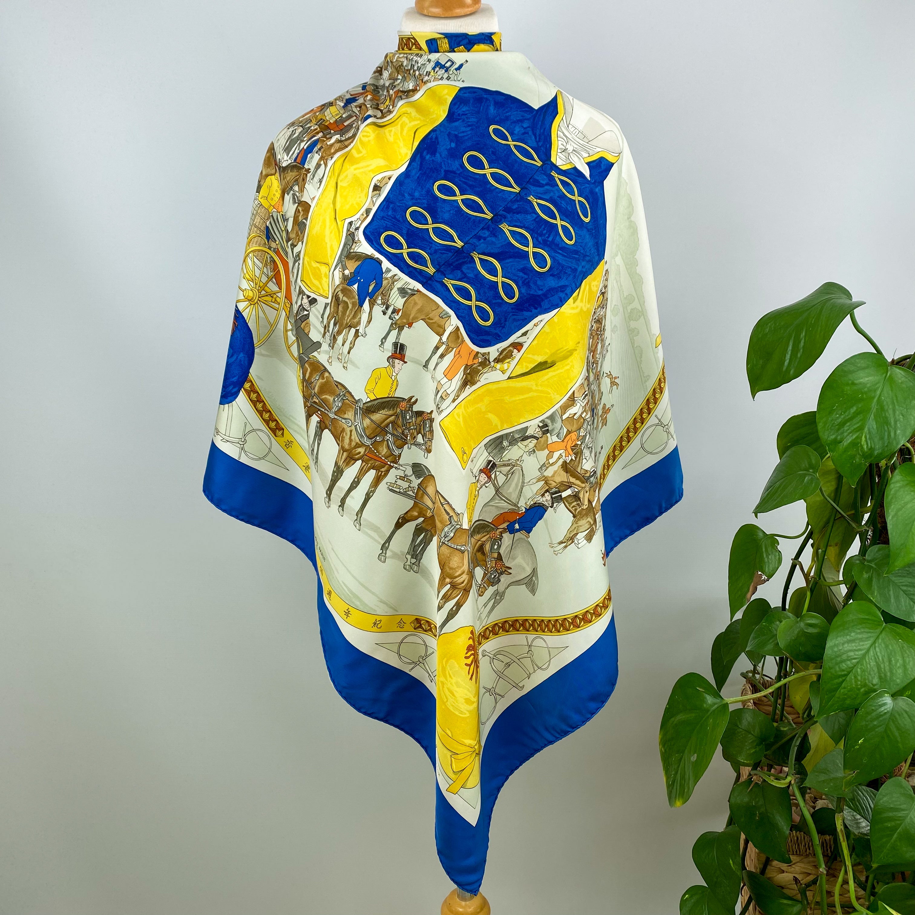 Hermès Special For Royal Jockey Club Hong Kong Silk Scarf