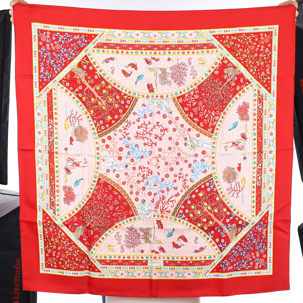 Brand New Boxed E Marinella Silk Scarf
