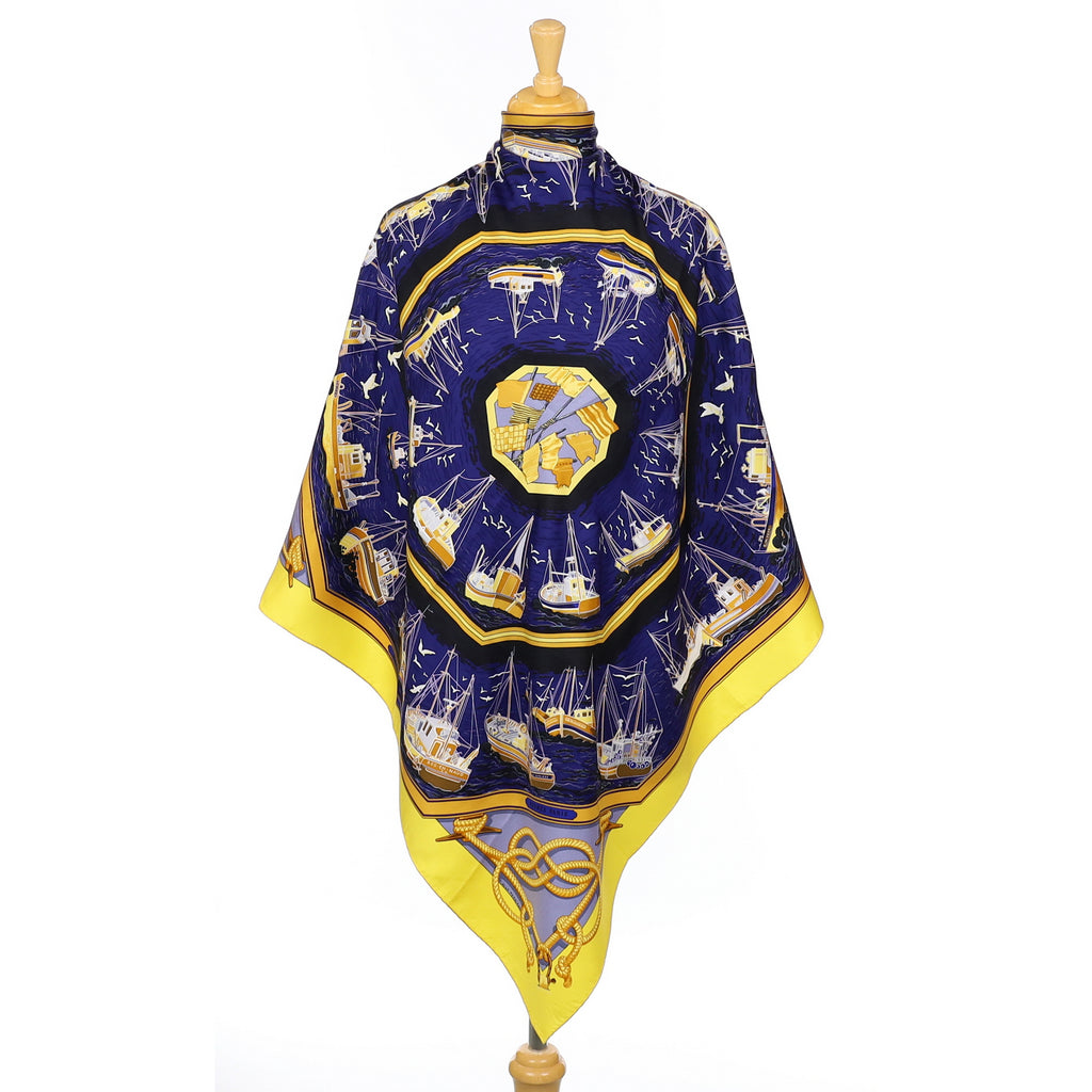 Hermès Retour de Pêche Silk Scarf