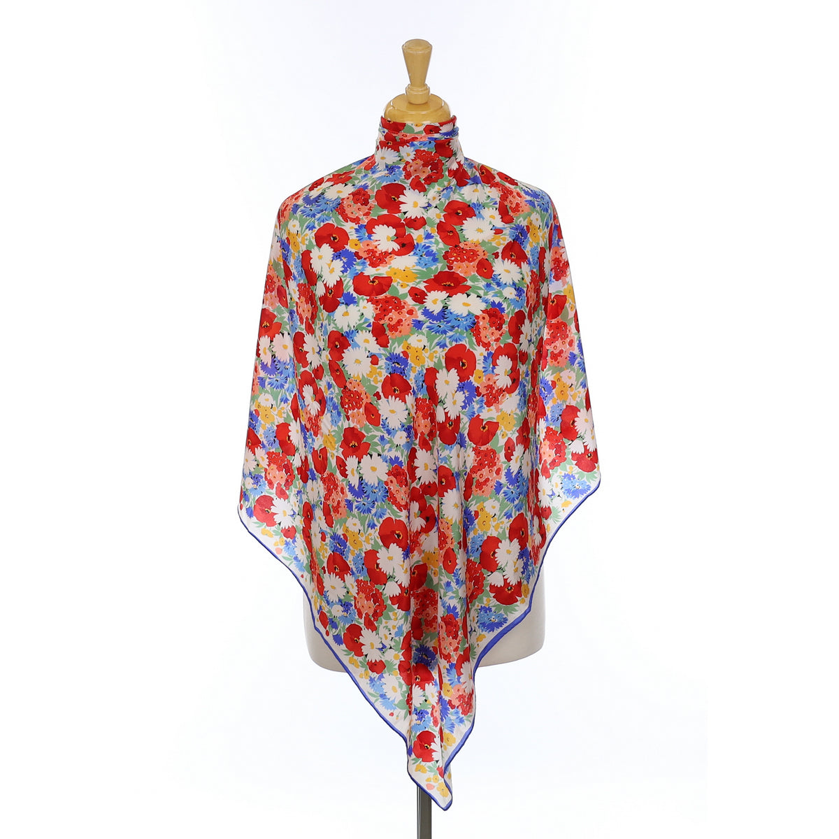 Tie Rack Bright Floral Vintage Silk Scarf