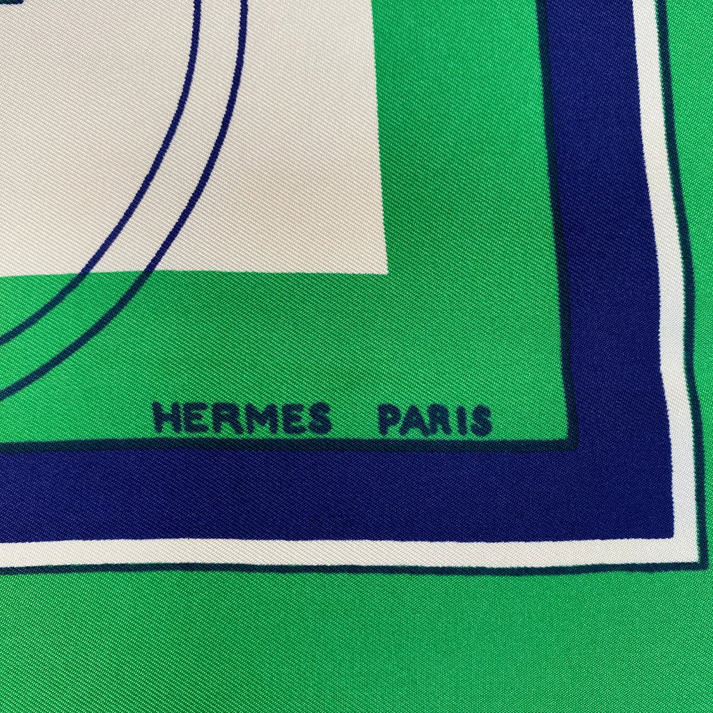 Pristine Hermès Ex Libris Silk Scarf