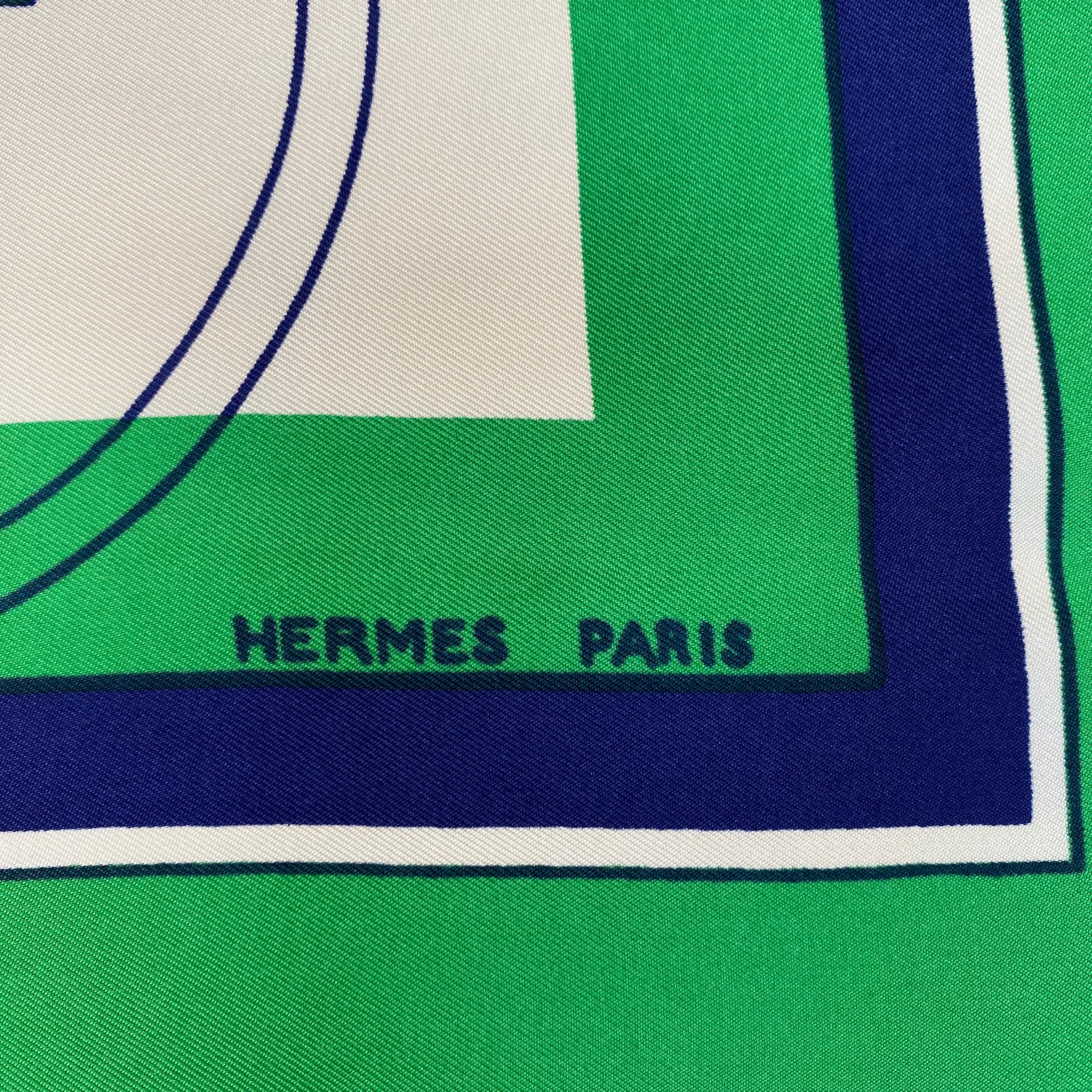 Pristine Hermès Ex Libris Silk Scarf
