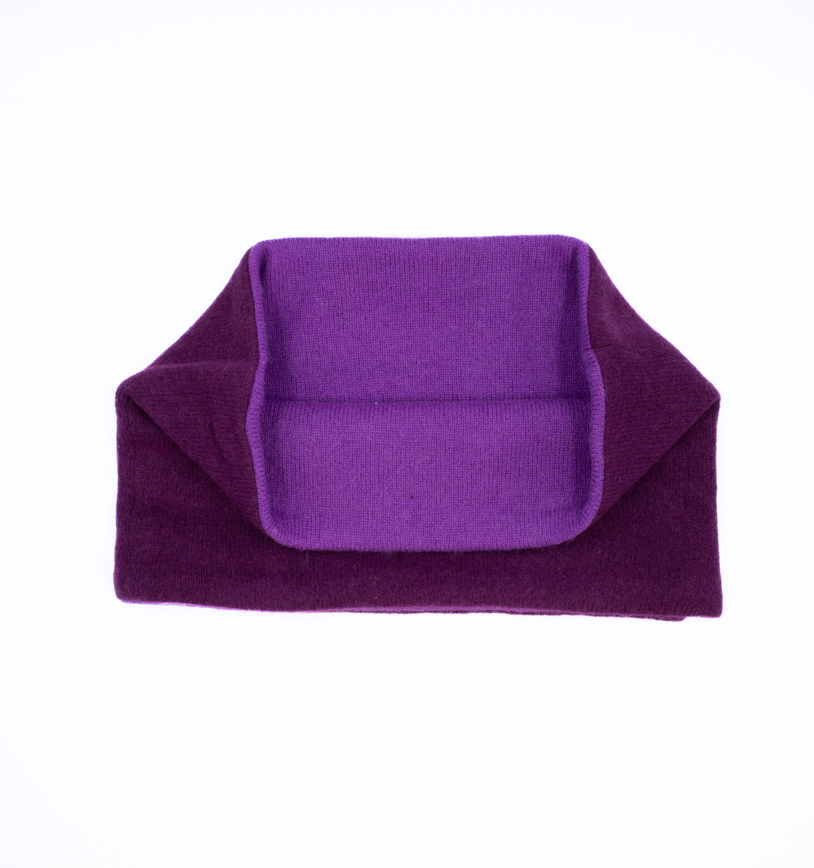 Two Tone Purple Neck Warmer