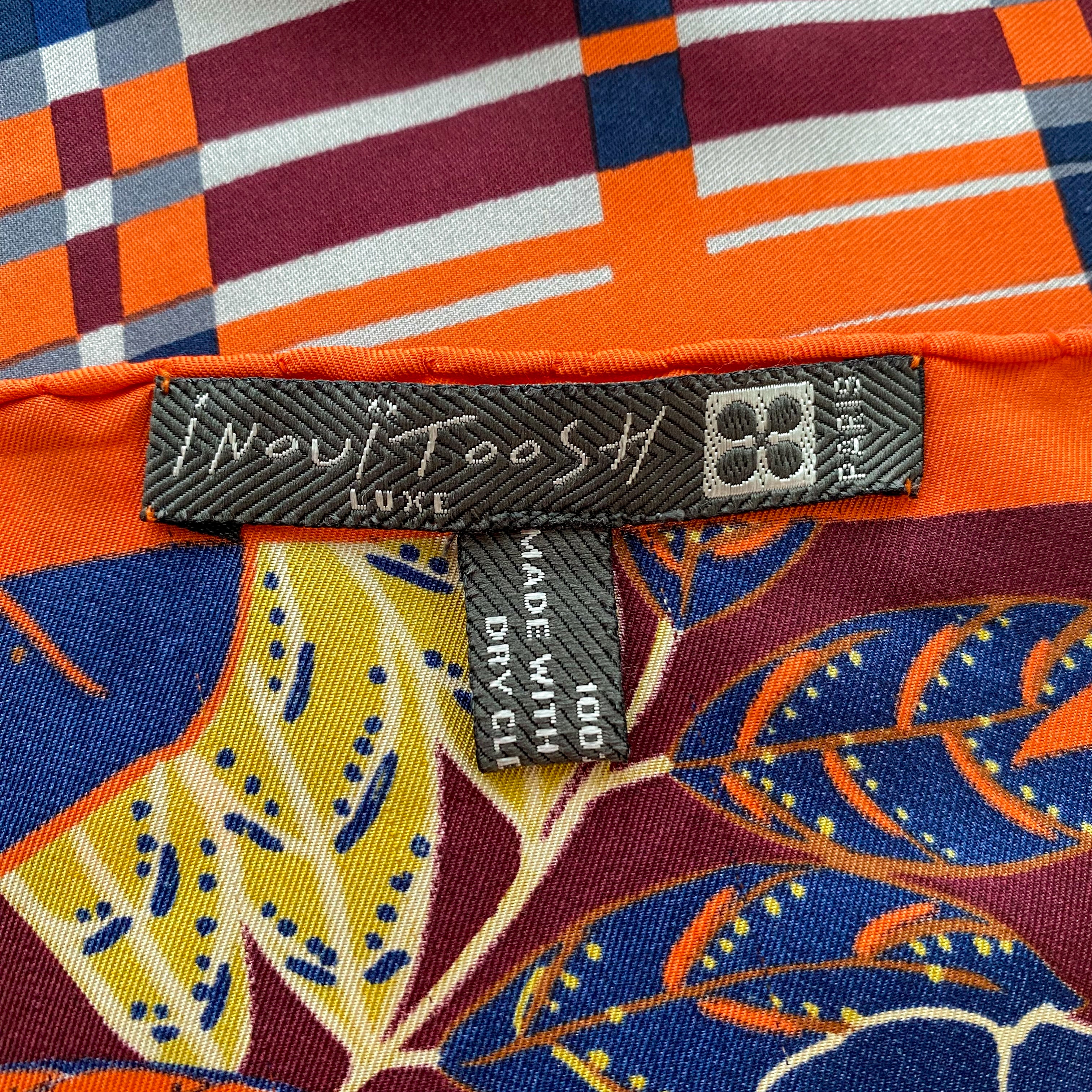 Botanical Multicoloured Silk Scarf