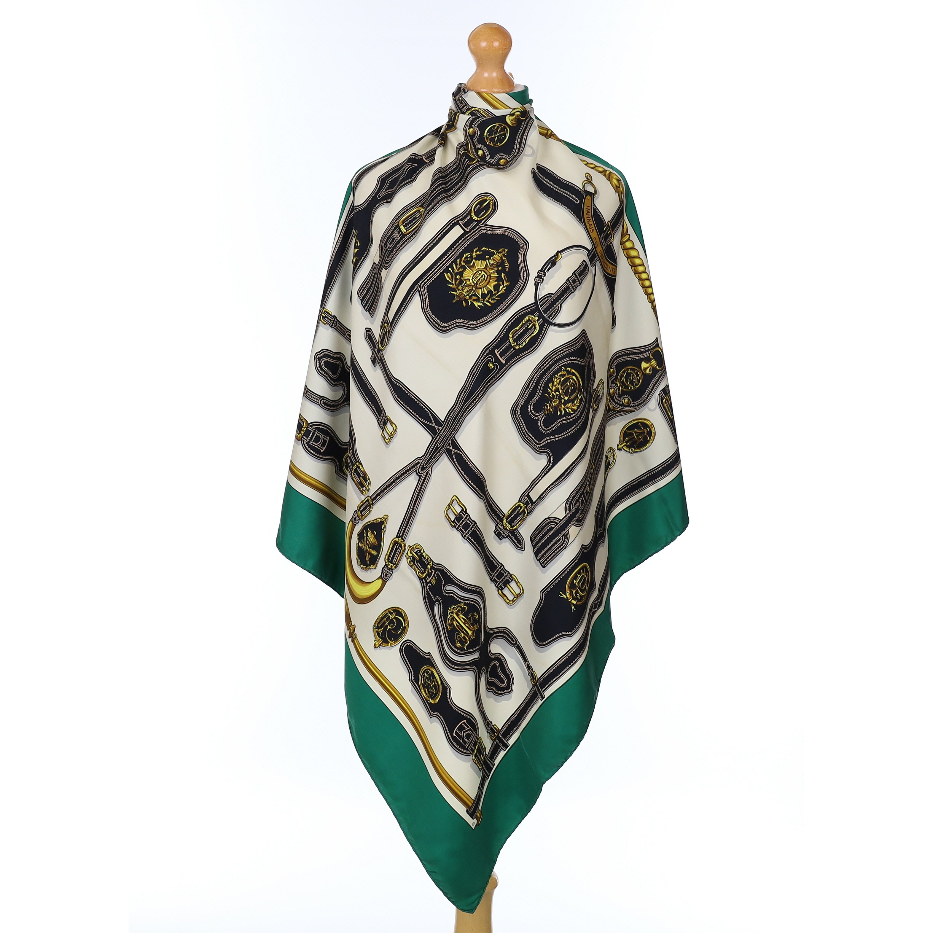 Hermès Harnais Des Présidents Silk Scarf Rare