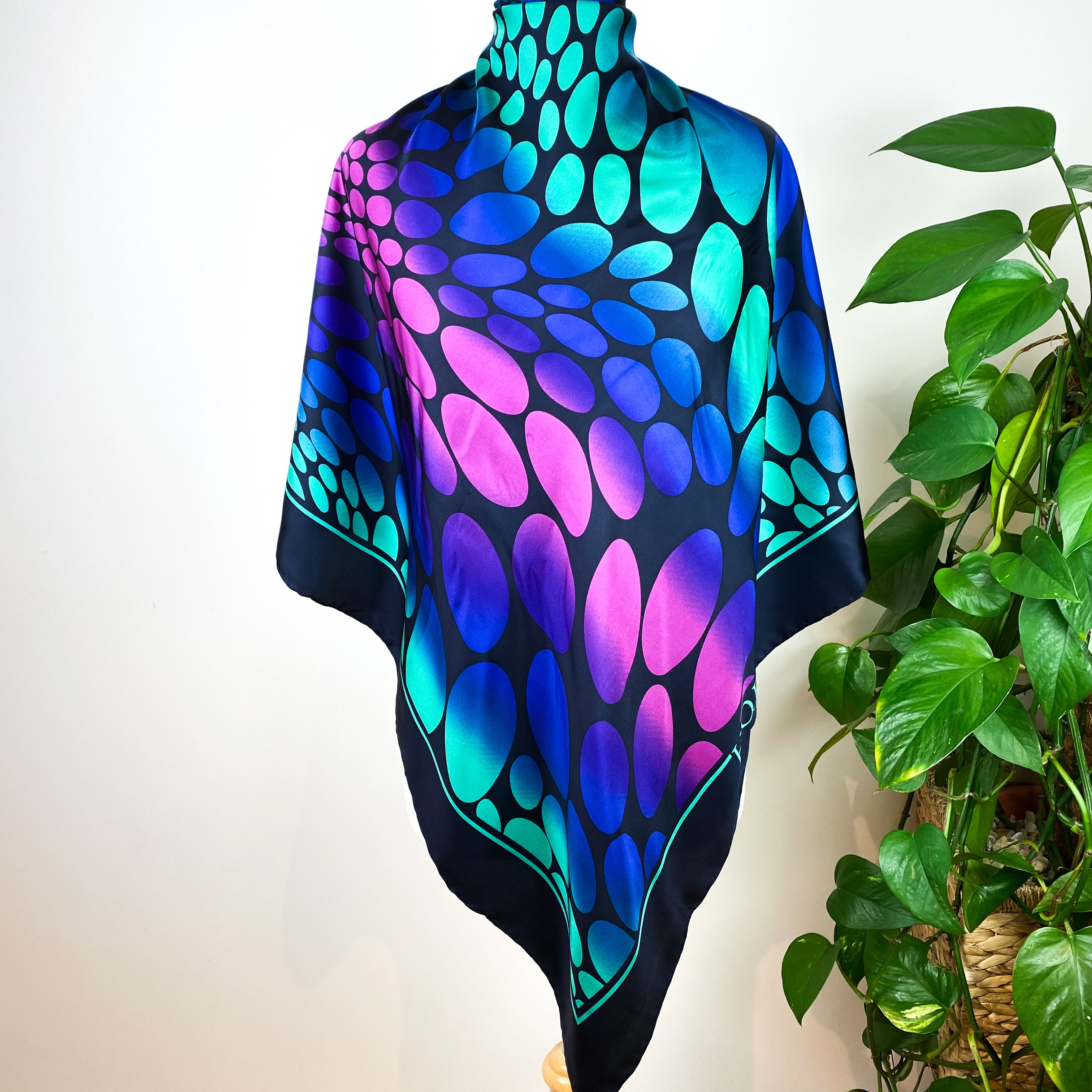 Colourful Circle Design Hobbs Silk Scarf