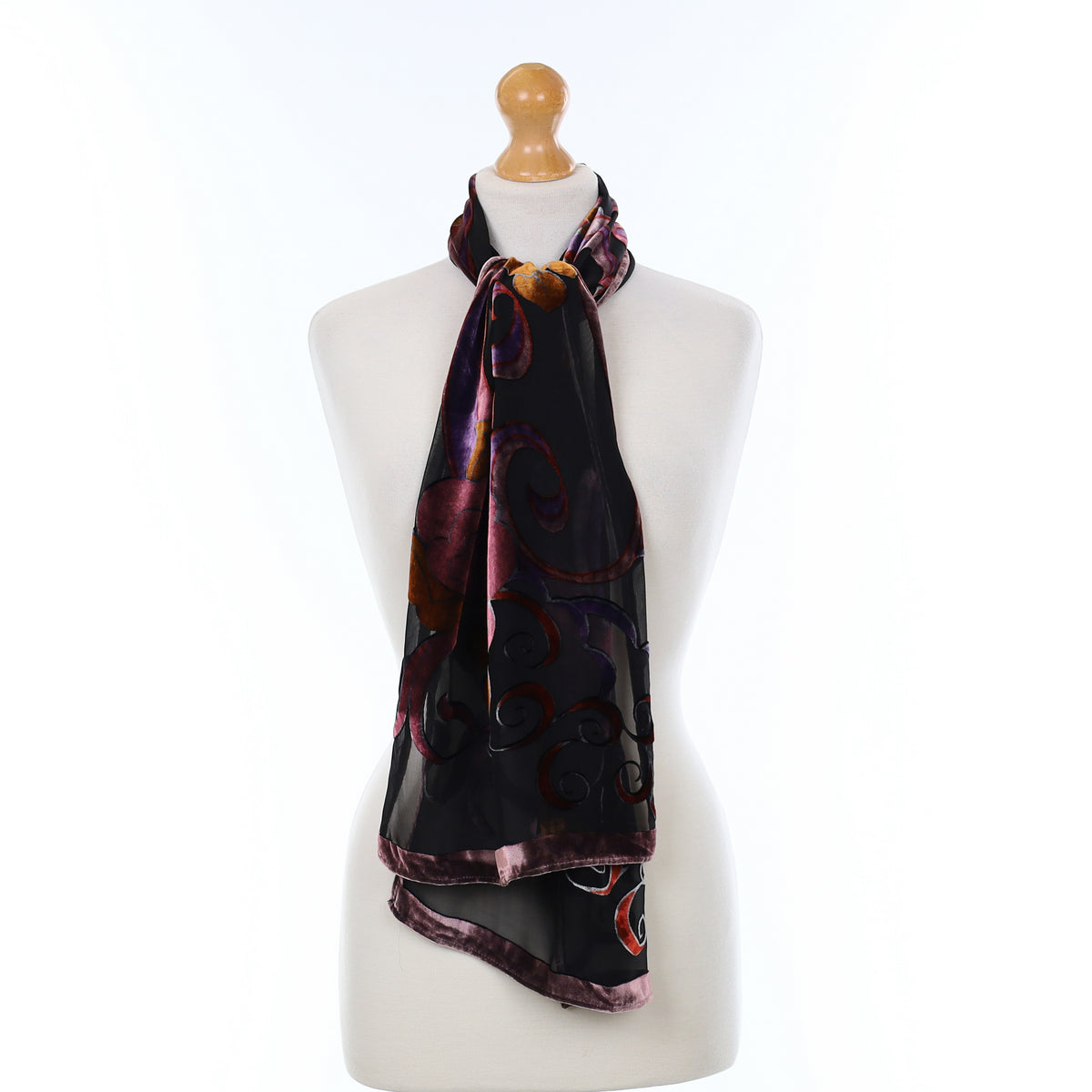 Mulberry Floral Silk Scarf