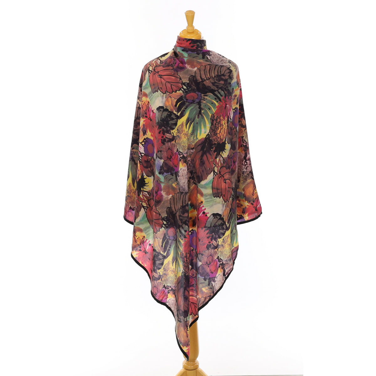 Large Valentino Colourful Designer Vintage Silk Scarf