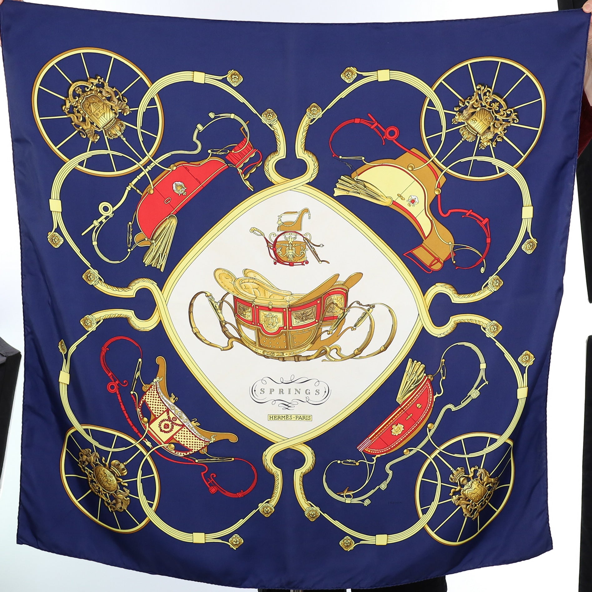 Hermès Springs Silk Scarf
